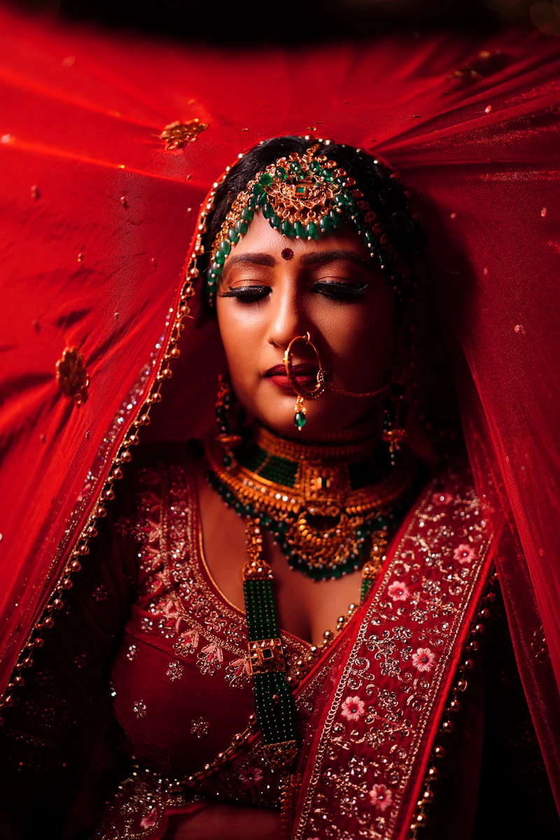 Bridal Portrait – Maang Tikka – Bridal Photography Chandigarh
